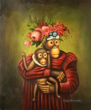 clothing monkey Oil Paintings